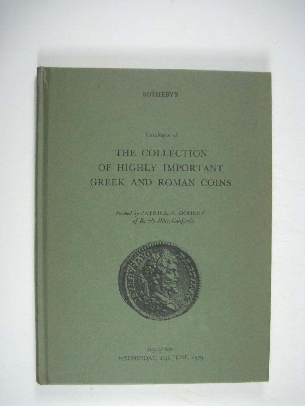 Catalogue Of Highly Important Greek Roman Coins Sothebys 1979